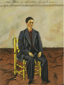 Frida sitting in chair with short hair