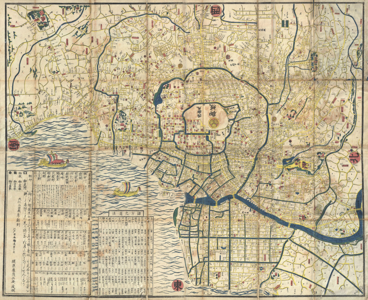 1849 map of Tokyo
