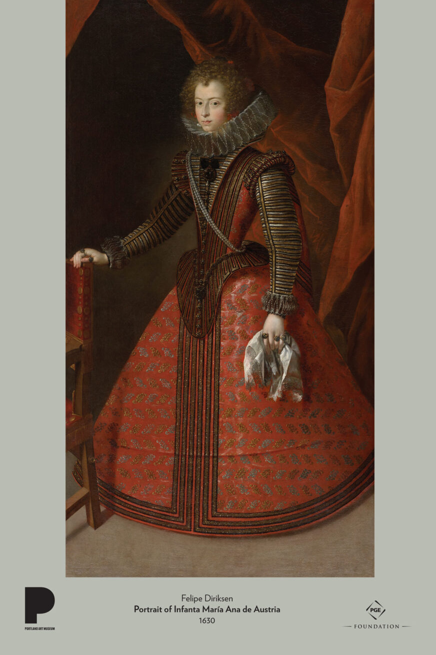 Felipe Diriksen (Spanish, 1590–1679)
Portrait of Infanta María Ana de Austria