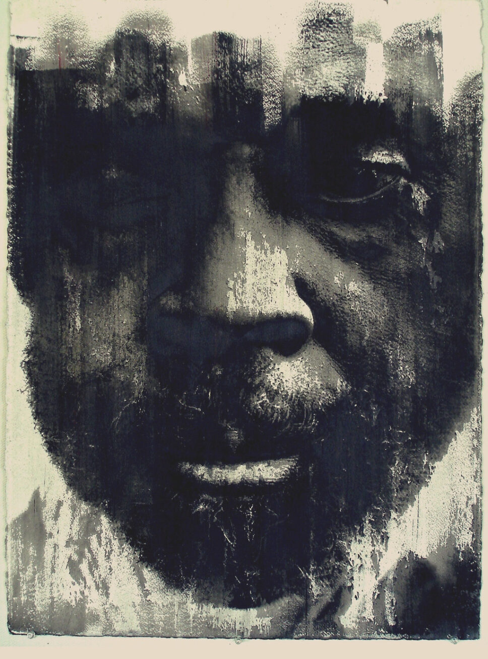 Painting of a Black man's face