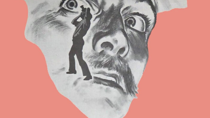 Cropped image of a vintage movie poster
