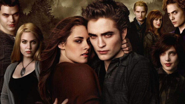 A group of teenagers from the Twilight movie series