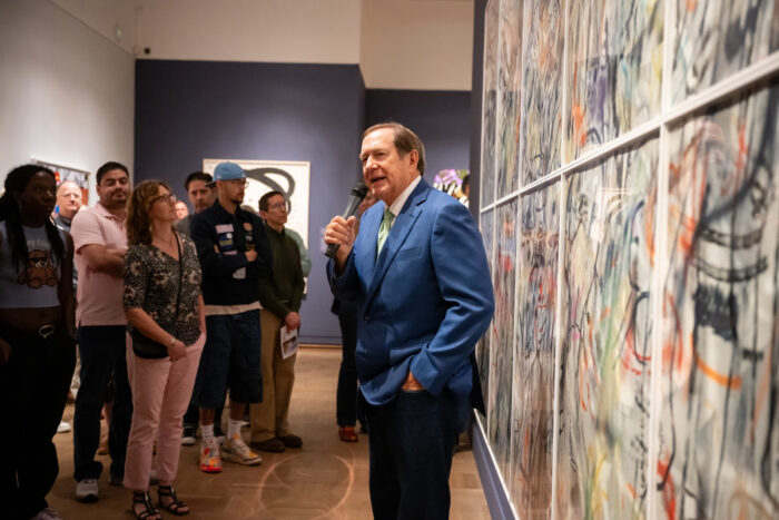 Jordan Schnitzer in the Global Icons exhibition