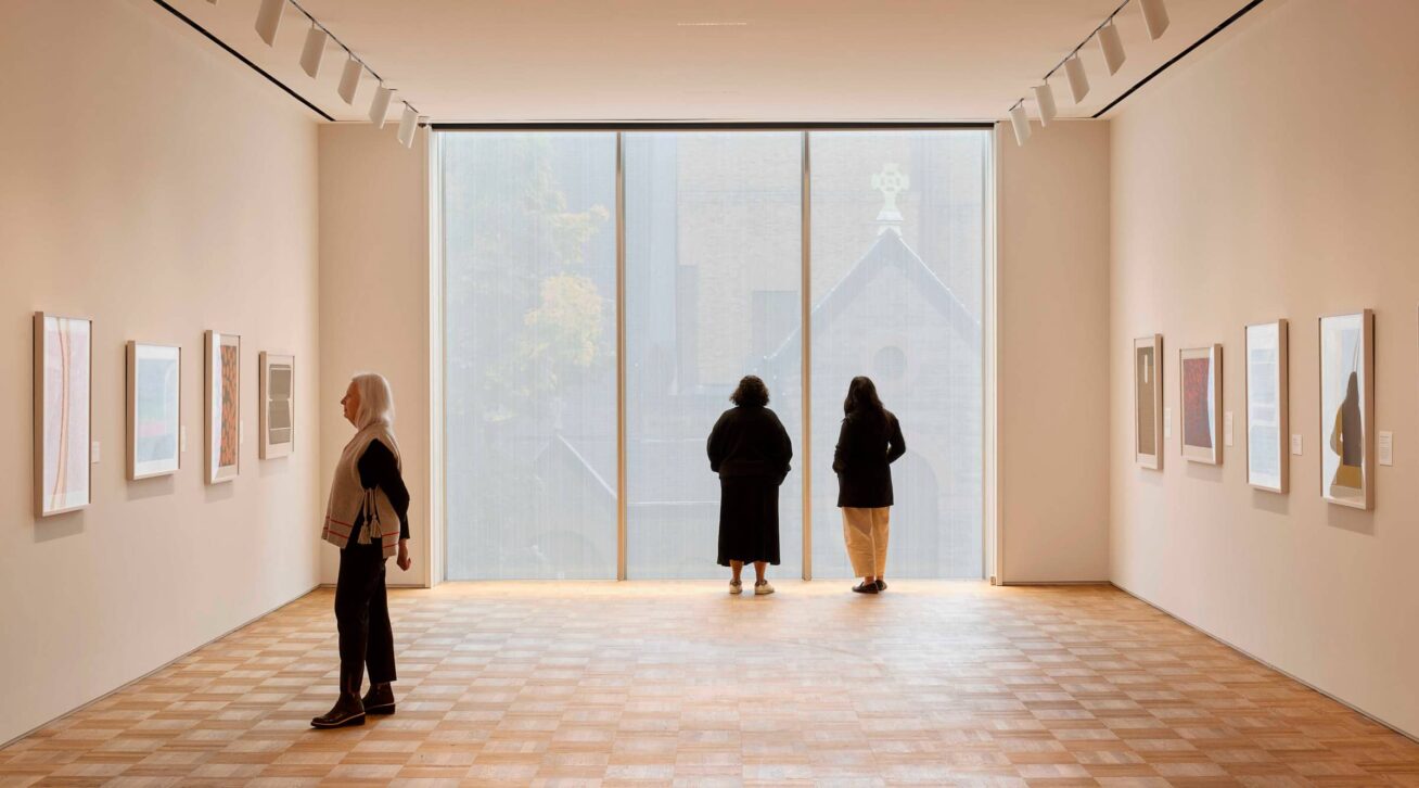 Interior view of a gallery at the Portland Art Museum.