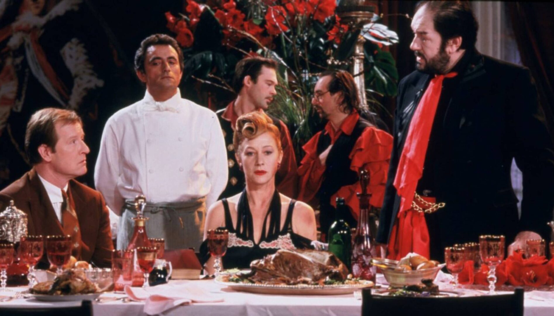 Still from The Cook, the Thief, His Wife & Her Lover