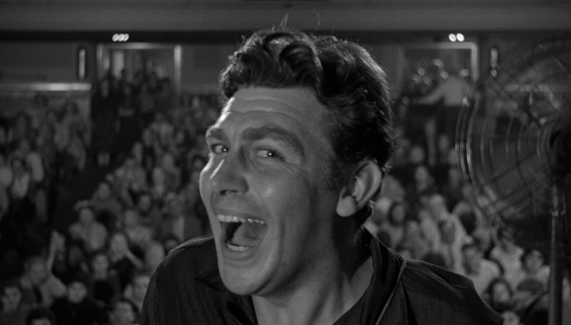 Film still from A Face in the Crowd