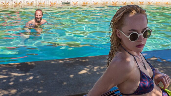 Film still from A Bigger Splash 2015.