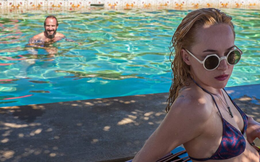 Film still from A Bigger Splash 2015.