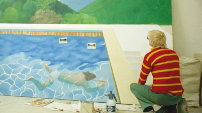 Film still from A Bigger Splash 1973.