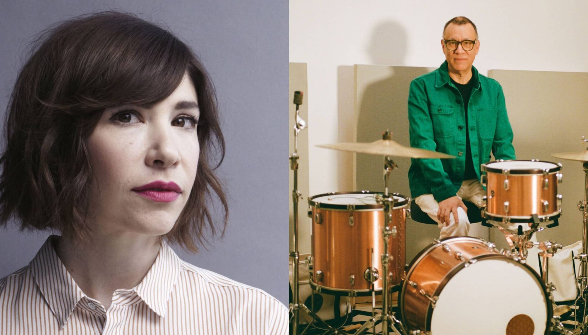 Carrie Brownstein and Fred Armisen.