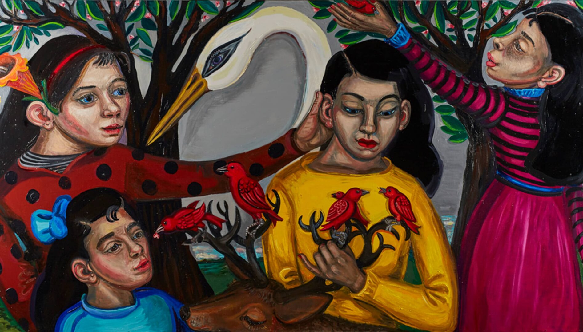 Mary Josephson, American, born 1953, Hope Prevails, 2014,Acrylic on board Museum Purchase: Funds provided by Barbara Christy Wagner, © Mary Josephson, 2015.169.1.