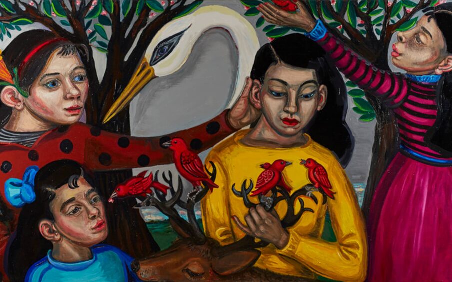 Mary Josephson, American, born 1953, Hope Prevails, 2014,Acrylic on board Museum Purchase: Funds provided by Barbara Christy Wagner, © Mary Josephson, 2015.169.1.