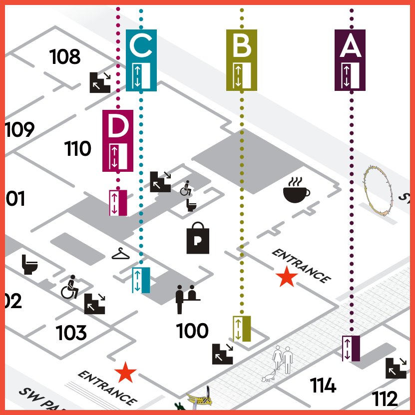 Detail of a floorplan.
