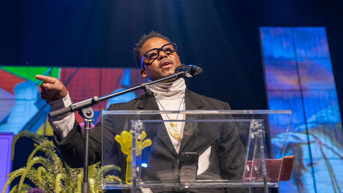 Titus Kaphar on stage