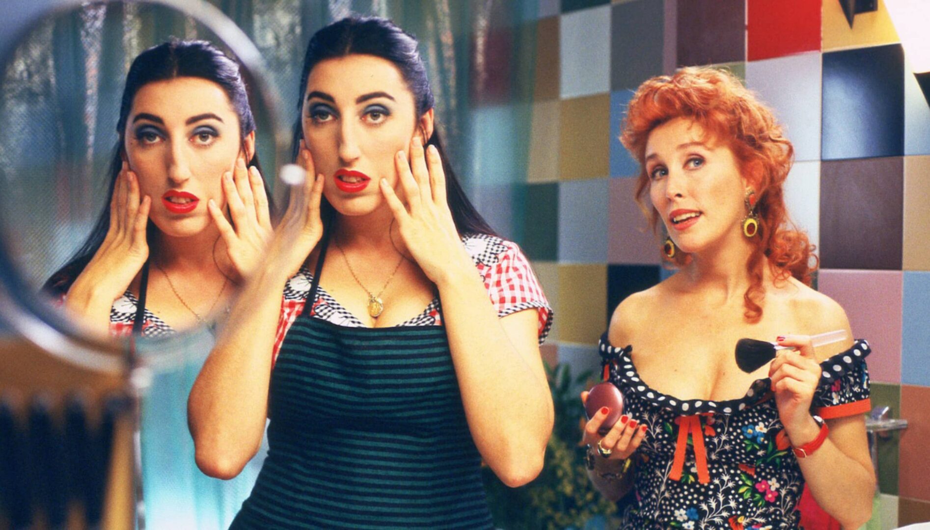 Film still from Kika.