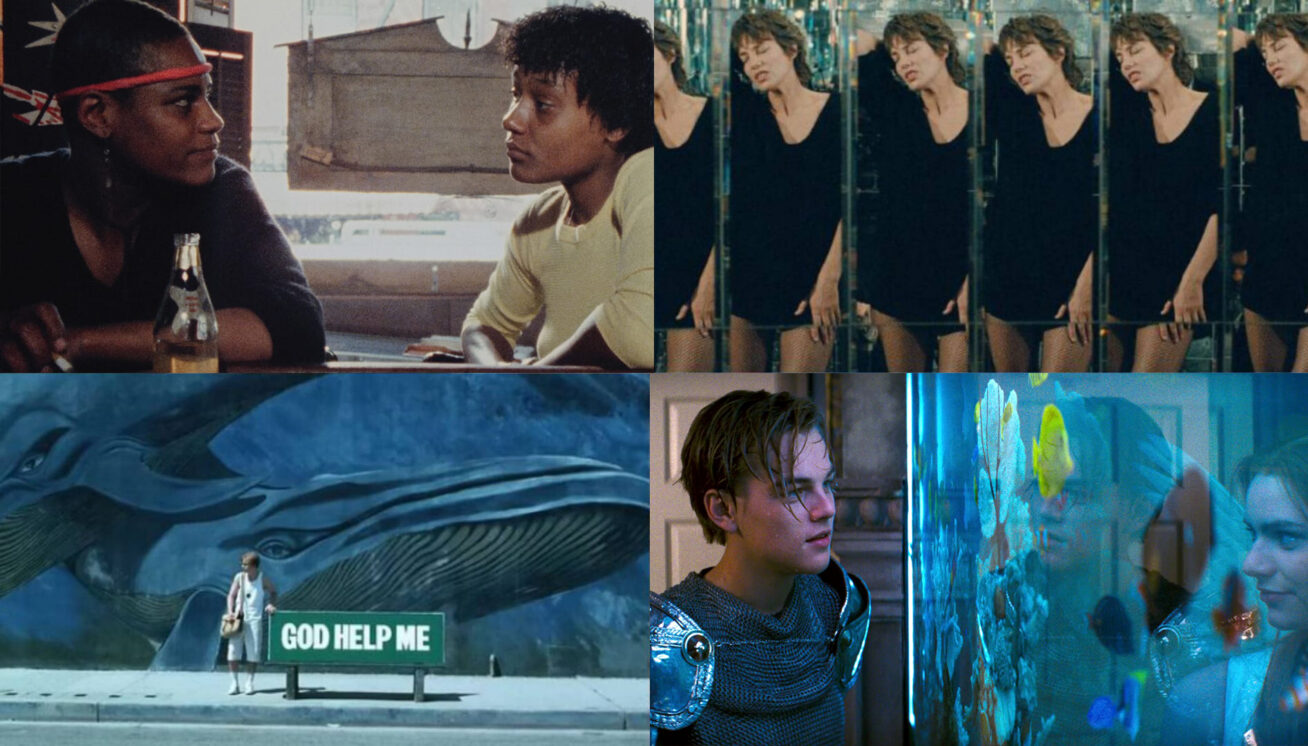 Four film stills