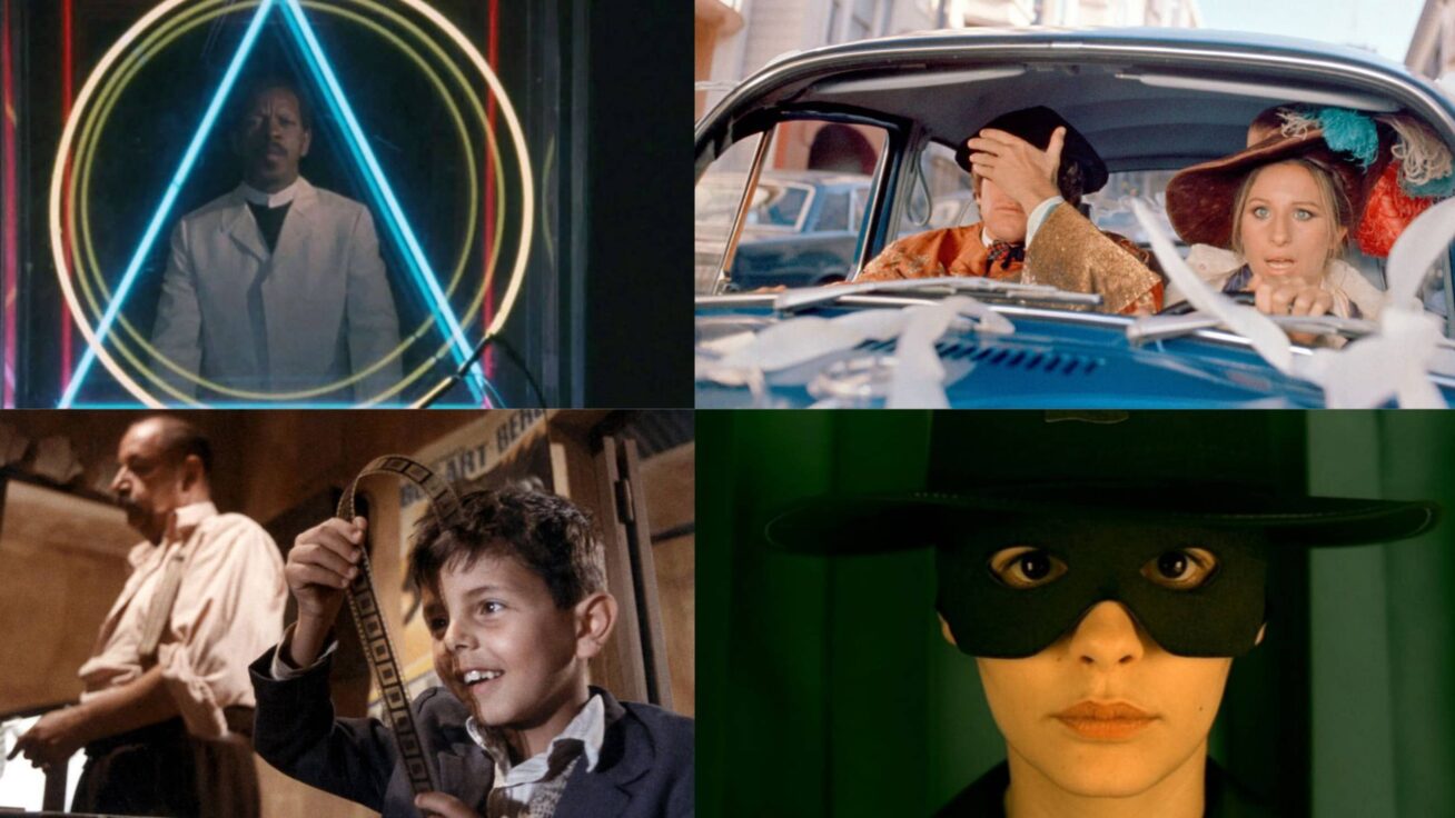A series of film stills.